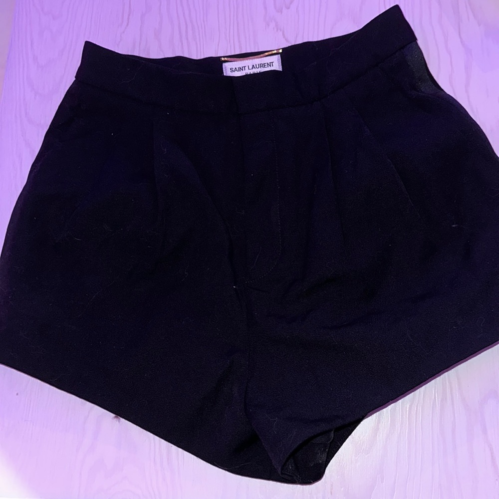 Saint Laurent Pleated Shorts